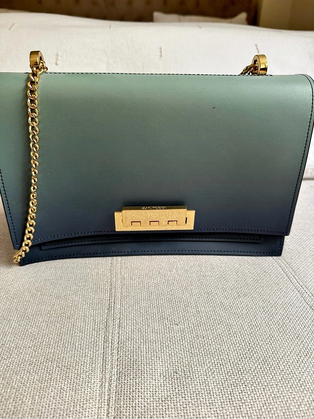ZAC Posen Eartha Shoulder Bag in Green & Blue NWT